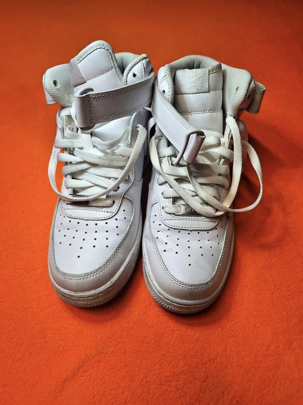 Nike Air Force 1 Mid '07 'Triple White' High Top Sneakers White US 8.5 In Men's